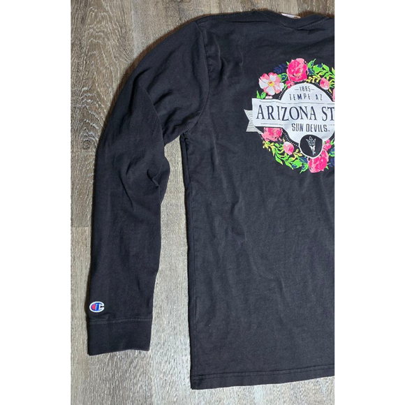 Men's Champion brand Arizona State Sun Devils Black Long Sleeve T-Shirt Size L - Picture 8 of 10